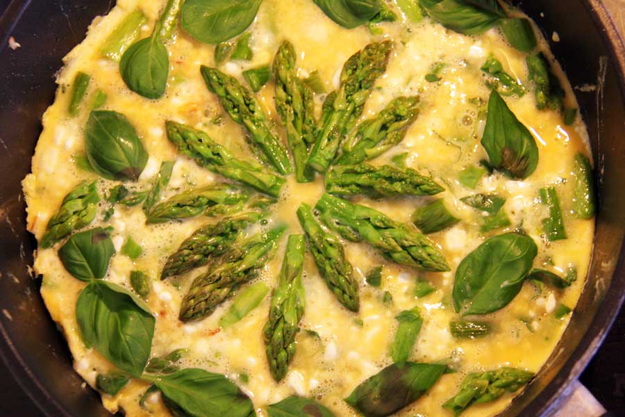 Frittata dekorativ belegen